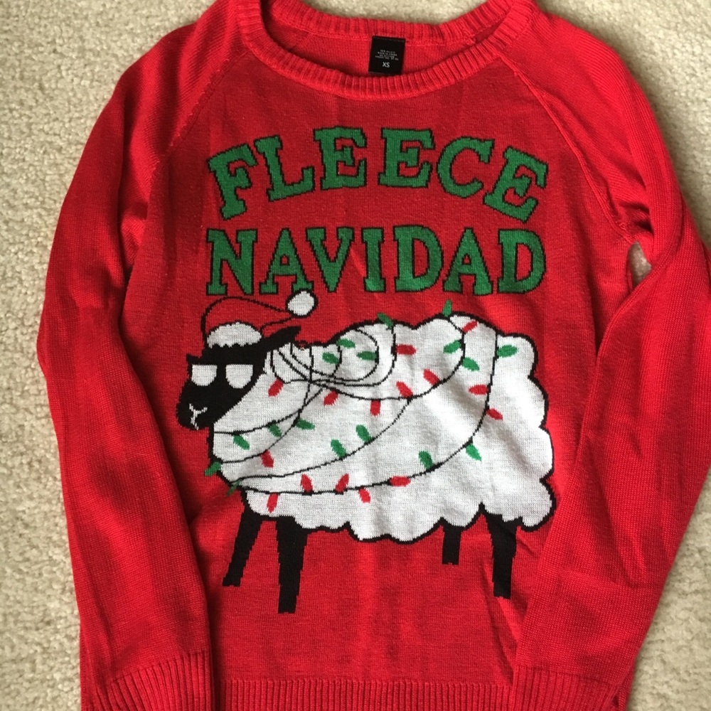Fleece Navidad Ugly Christmas Sweater